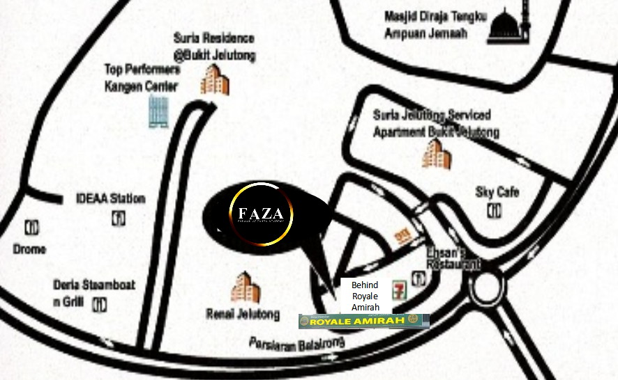 Peta lokasi FAZA daripada laman sedia ada